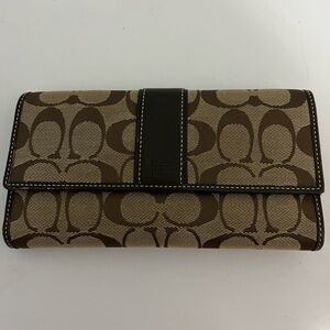 Vintage Coach Wallet and matching checkbook cover